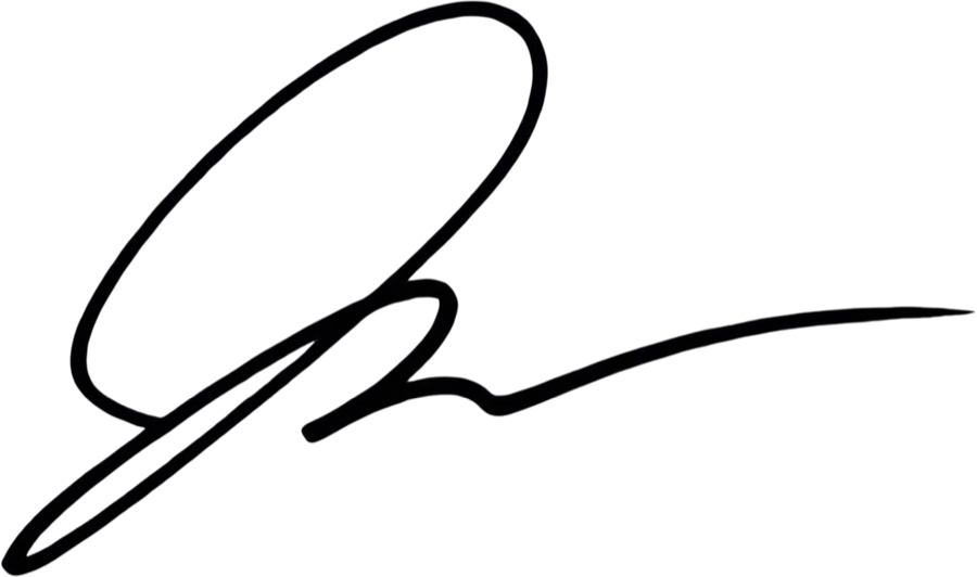 Jesse Wood signature, black